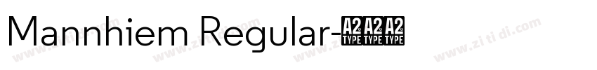 Mannhiem Regular字体转换